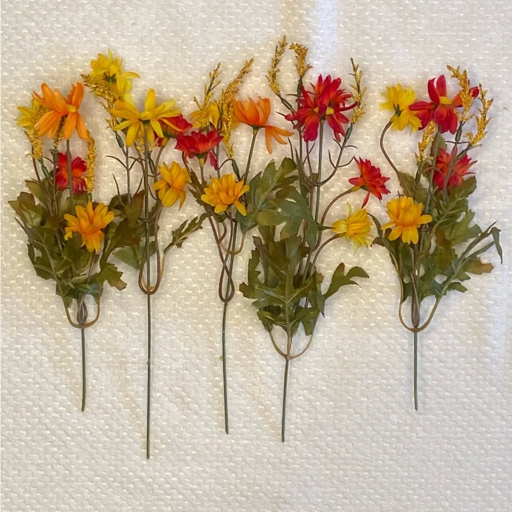 Lot of Autumn Faux Flora pieces